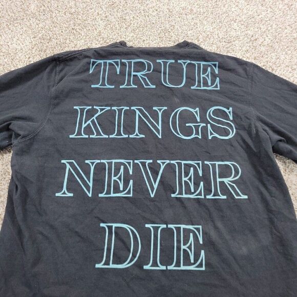 Vintage Sean John T Shirt Mens XL Black True Kings Never Die Double Sided - Picture 6 of 7